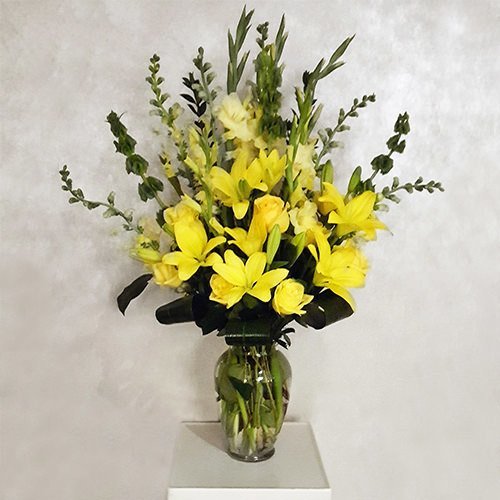 Yellow Flower Mix in Vase
