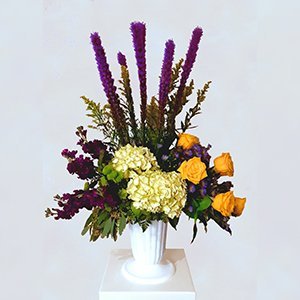 Mixed Fresh Flower Arrangement in Vase