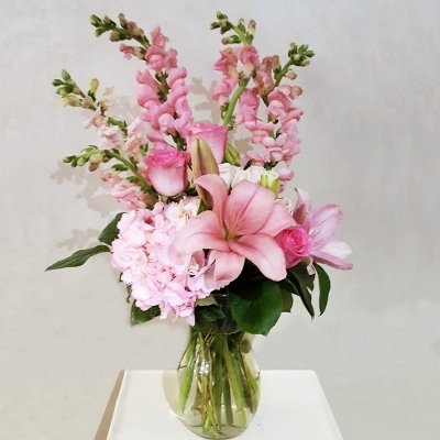 Pink Flower Mix in Vase